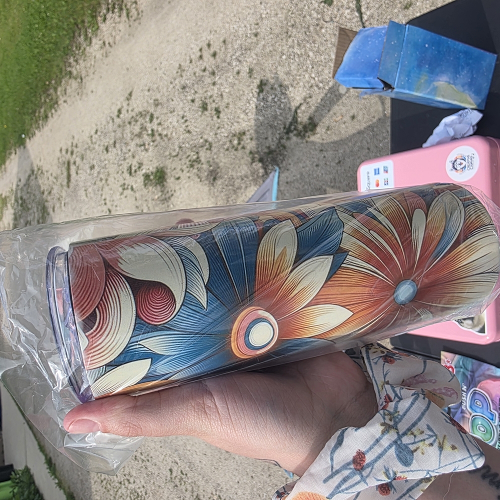 Floral Multicolor Tumbler